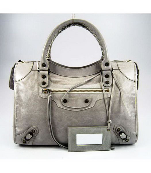 Balenciaga City Bag in grigio chiaro